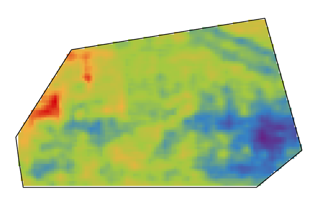Mapa właściwości gleby wygenerowana przez AI
